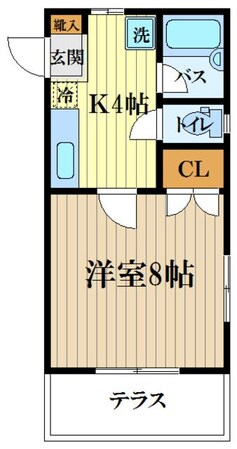 ガーデンシモB棟の物件間取画像